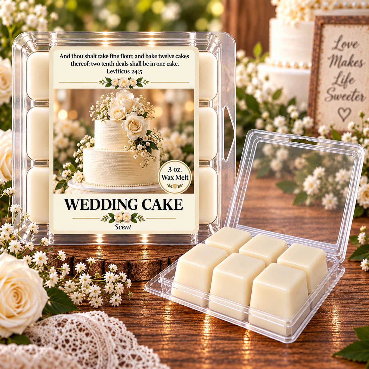 Wedding Cake 3 oz. Wax Melt