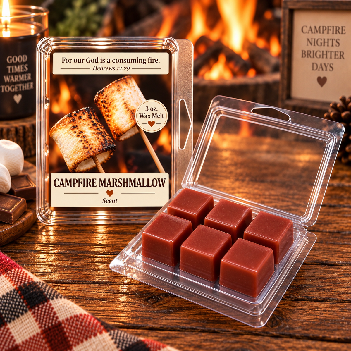 Campfire Marshmallow 3 oz. Wax Melt