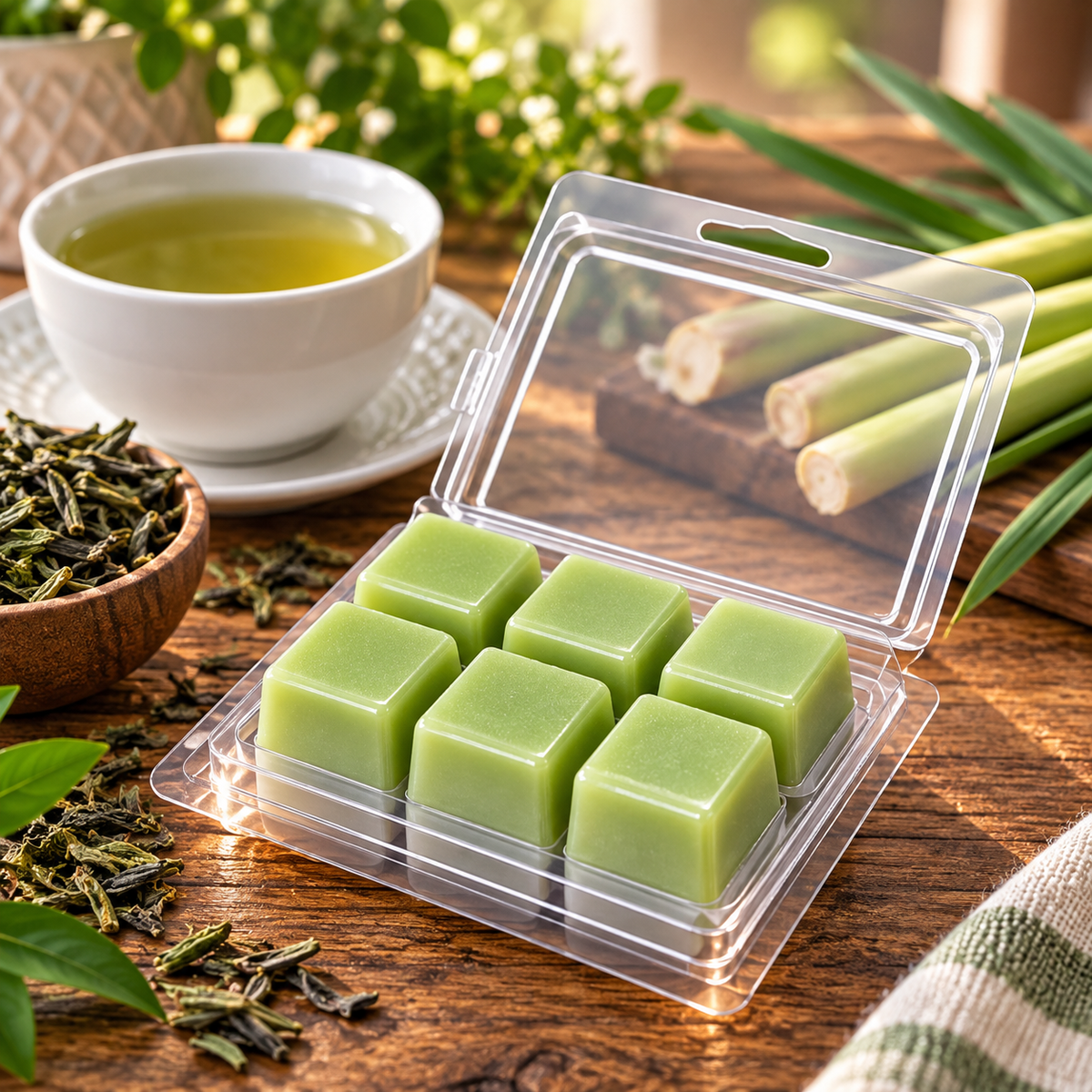Green Tea and Lemongrass 3 oz. Wax Melt