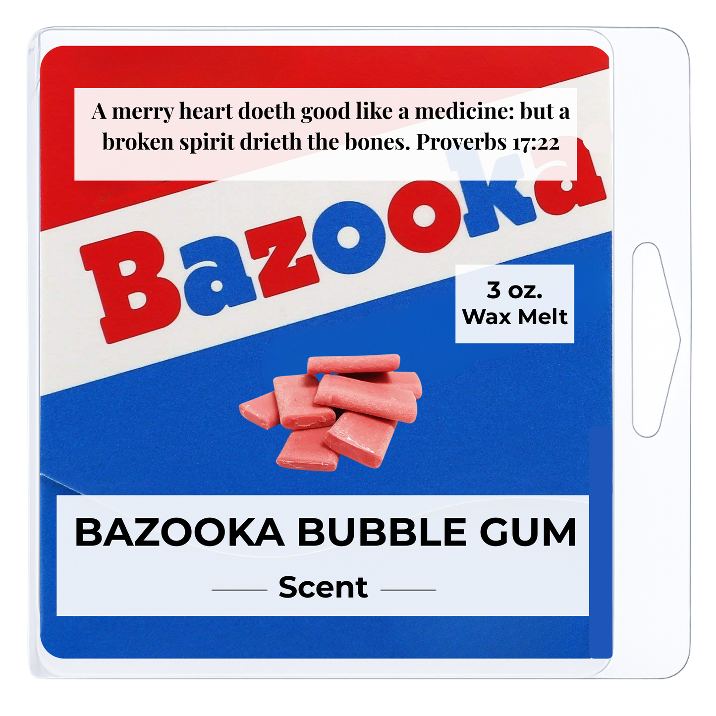 Bazooka bubble gum 3 oz. Wax Melt