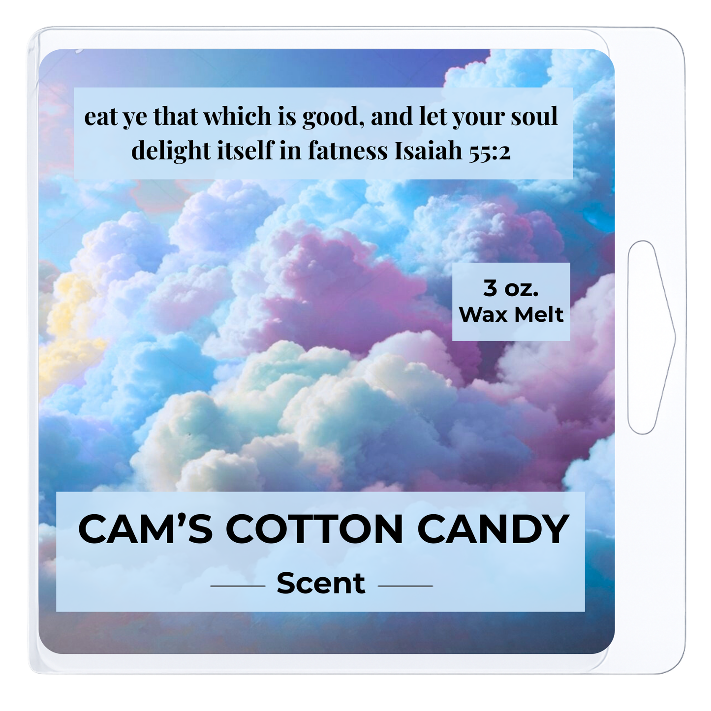 Cam's Cotton Candy 3 oz. Wax Melt