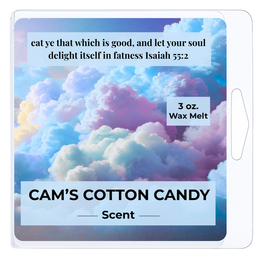 Cam's Cotton Candy 3 oz. Wax Melt