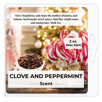 Clove and Peppermint 3 oz wax melt