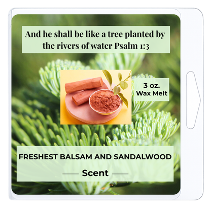 Freshest Balsam and Sandalwood 3 oz. Wax Melt