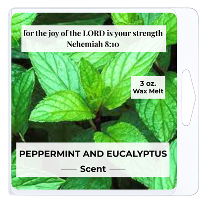 Peppermint and Eucalyptus 3 oz. Wax Melt