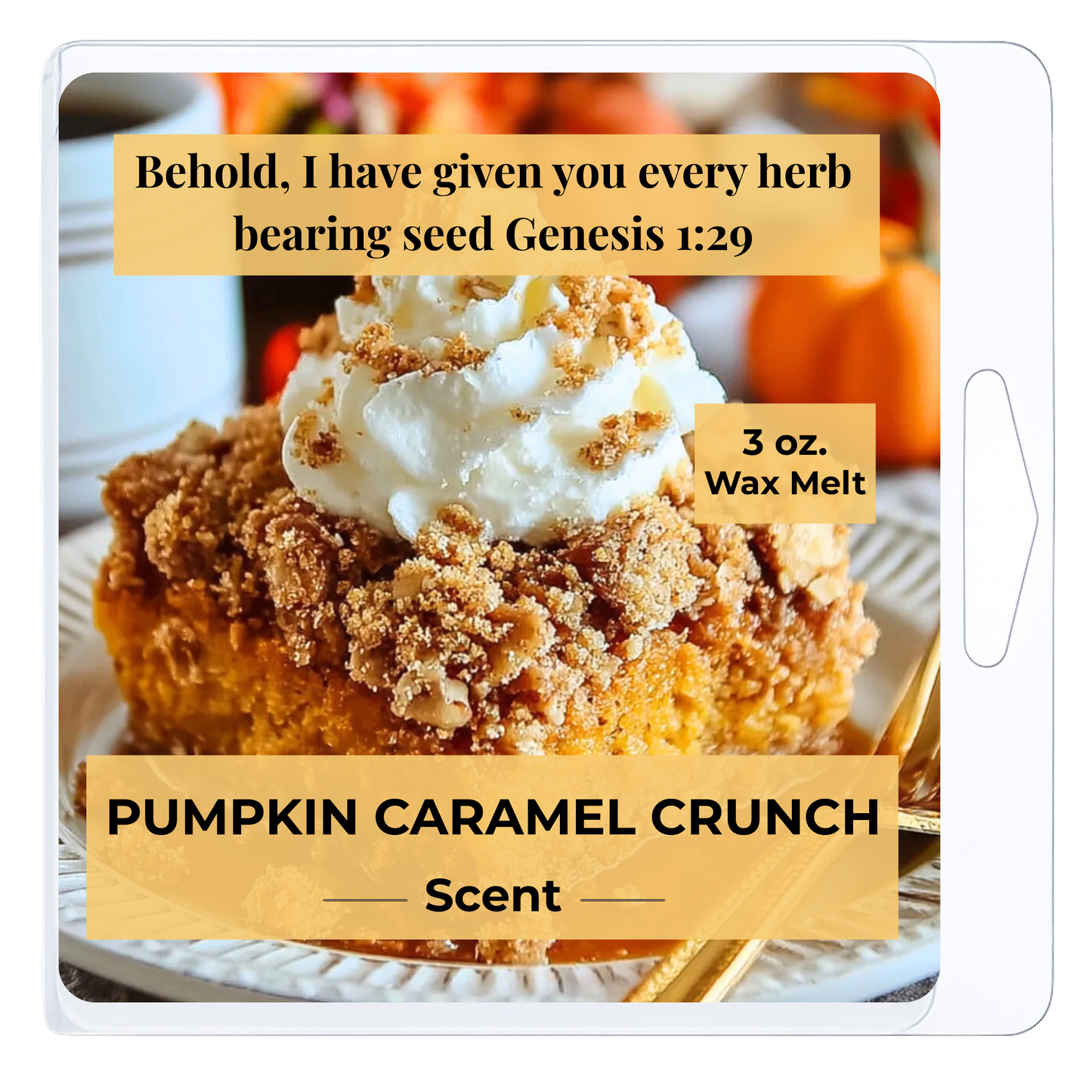 Pumpkin Caramel Crunch 3 oz. Wax Melt