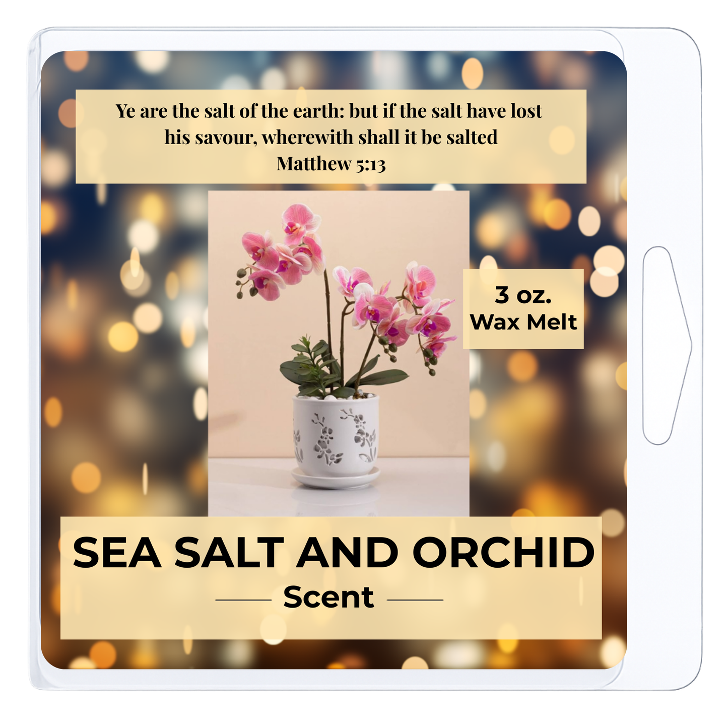 Sea Salt and Orchid 3 oz. Wax Melt