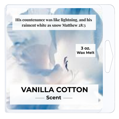 Vanilla Cotton 3 oz. Wax Melt