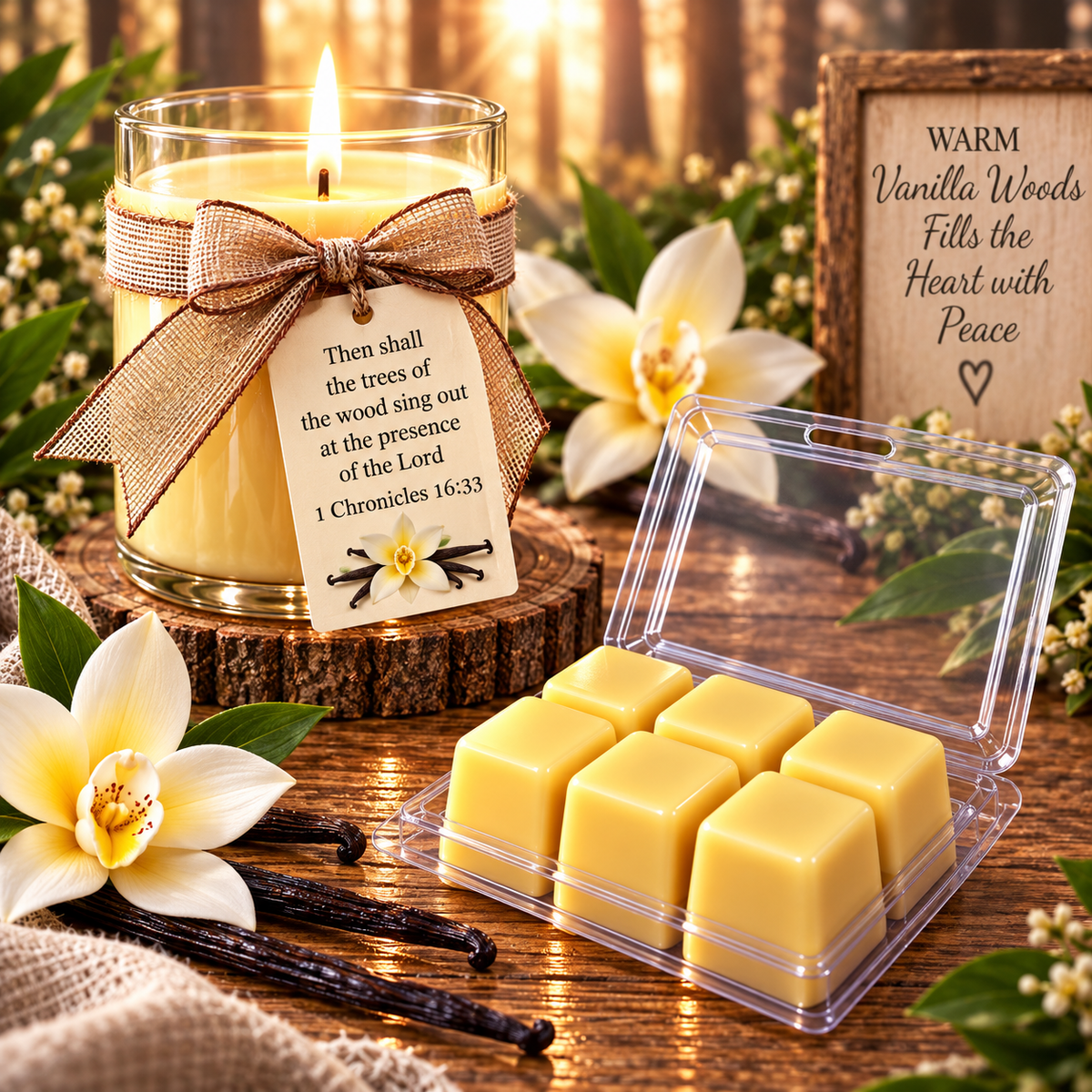 Warm Vanilla Woods 3 oz. Wax Melt