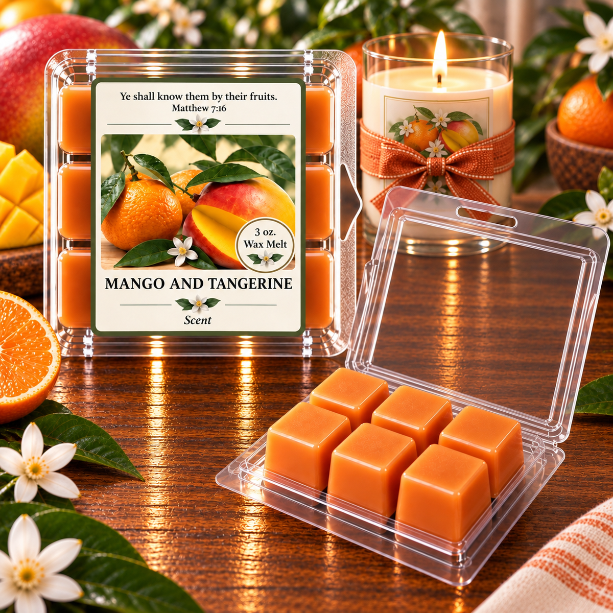 Mango and Tangerine 3 oz. Wax Melt