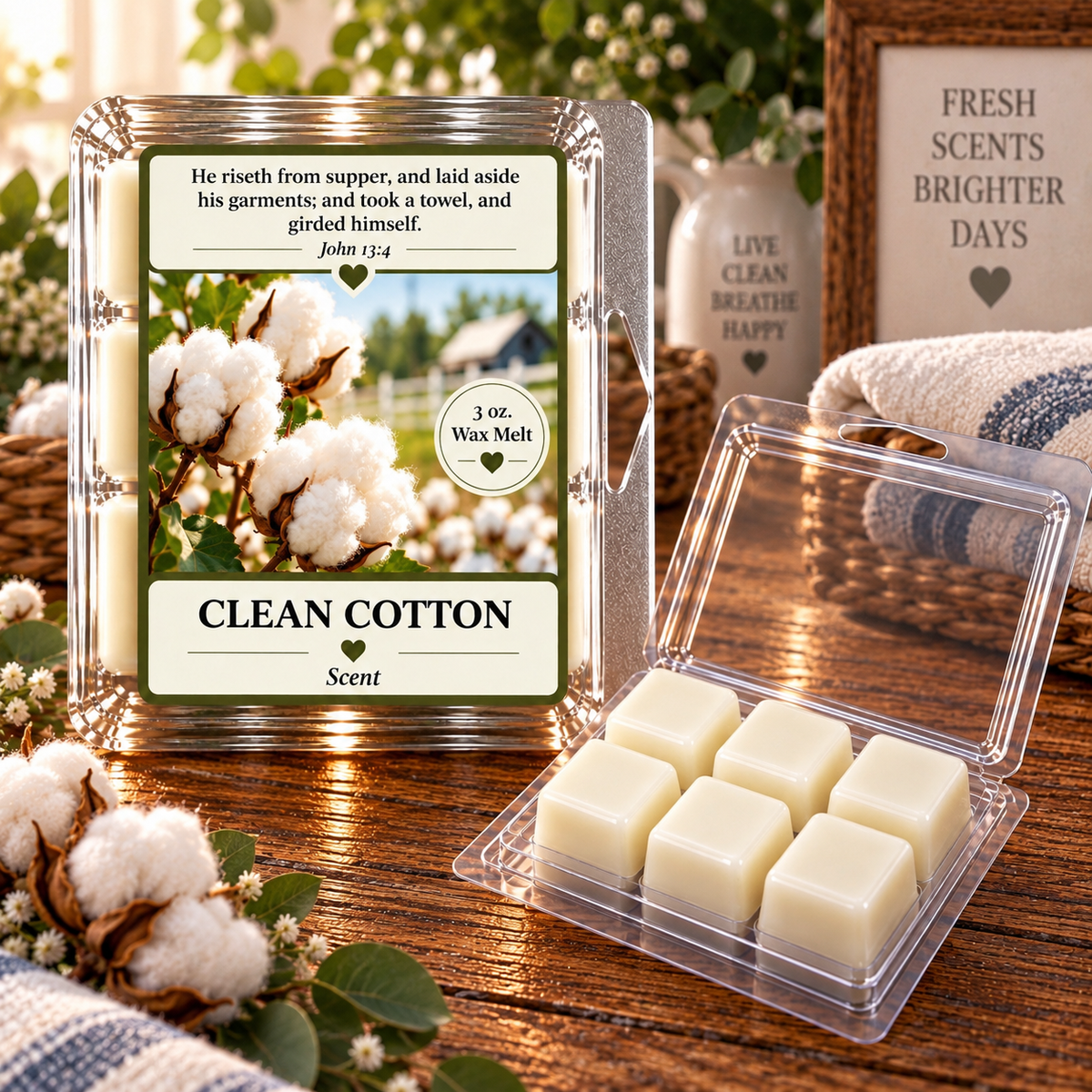 Clean Cotton 3 oz. Wax Melt