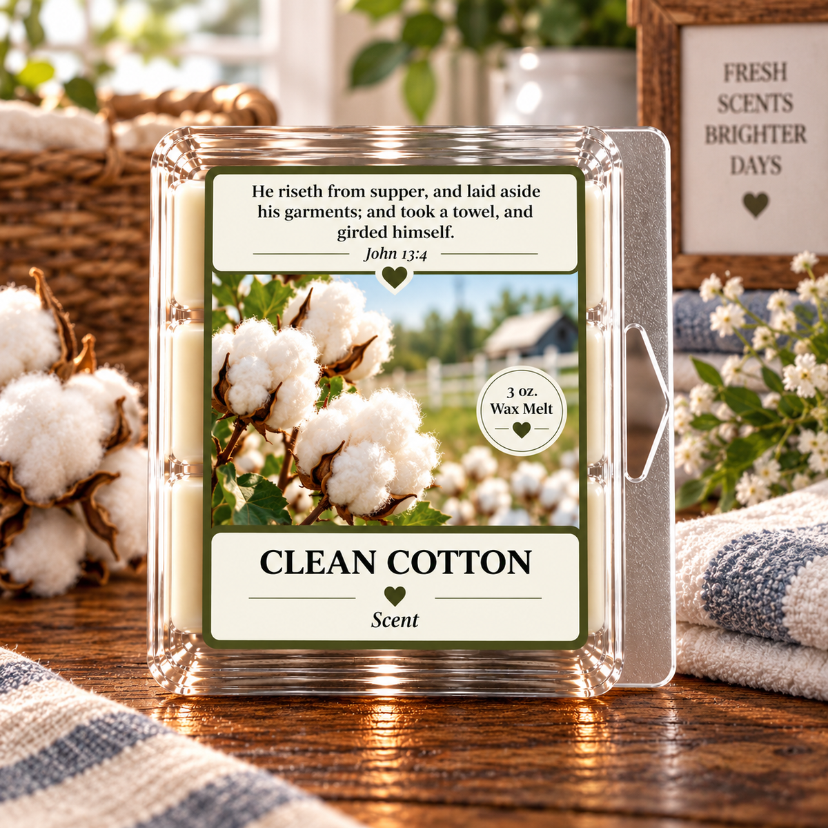 Clean Cotton 3 oz. Wax Melt