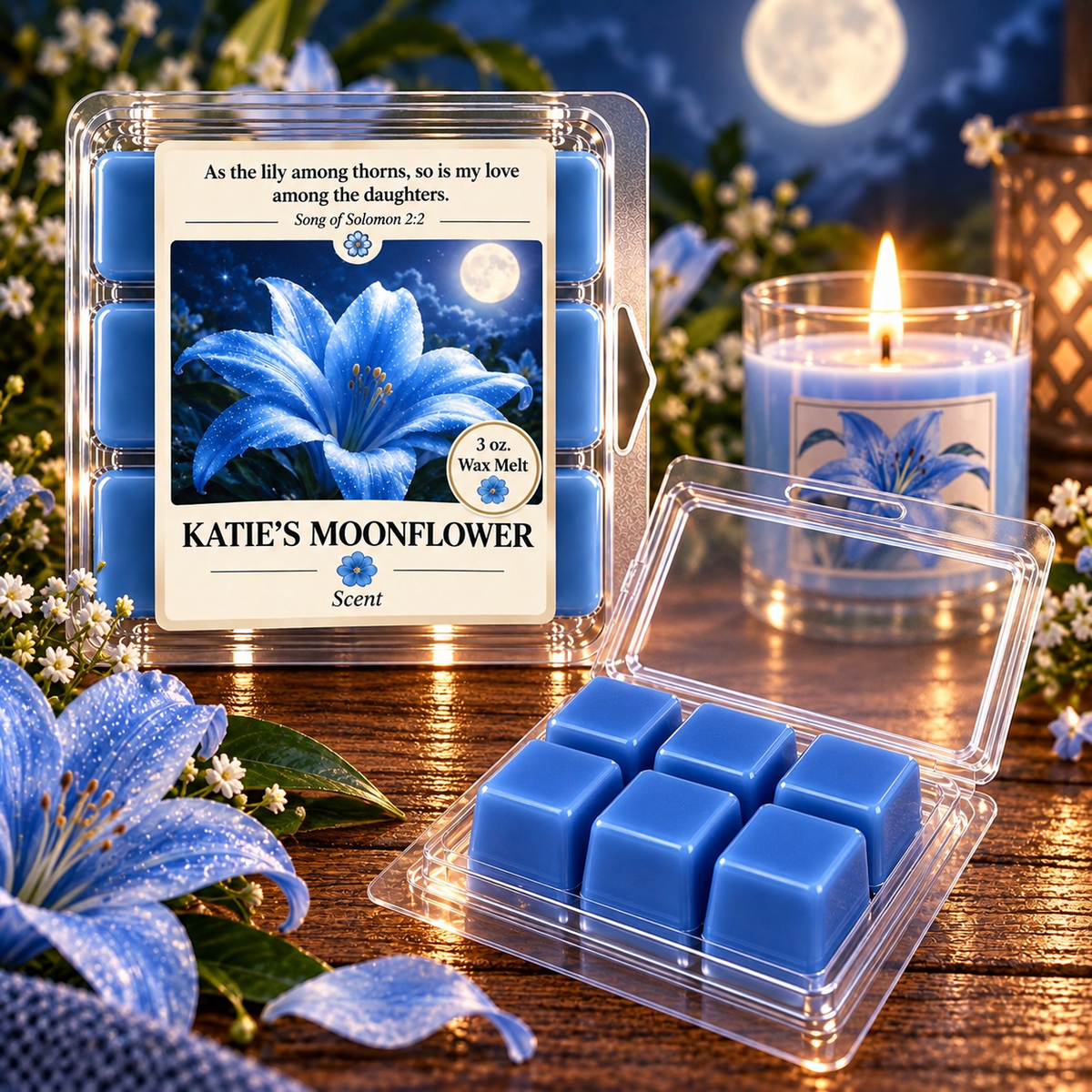 Katie's Moonflower 3 oz. Wax Melt