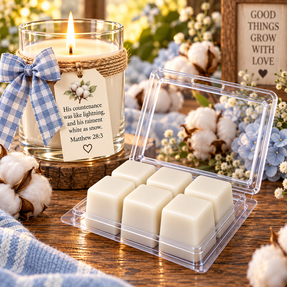 Vanilla Cotton 3 oz. Wax Melt