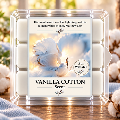 Vanilla Cotton 3 oz. Wax Melt