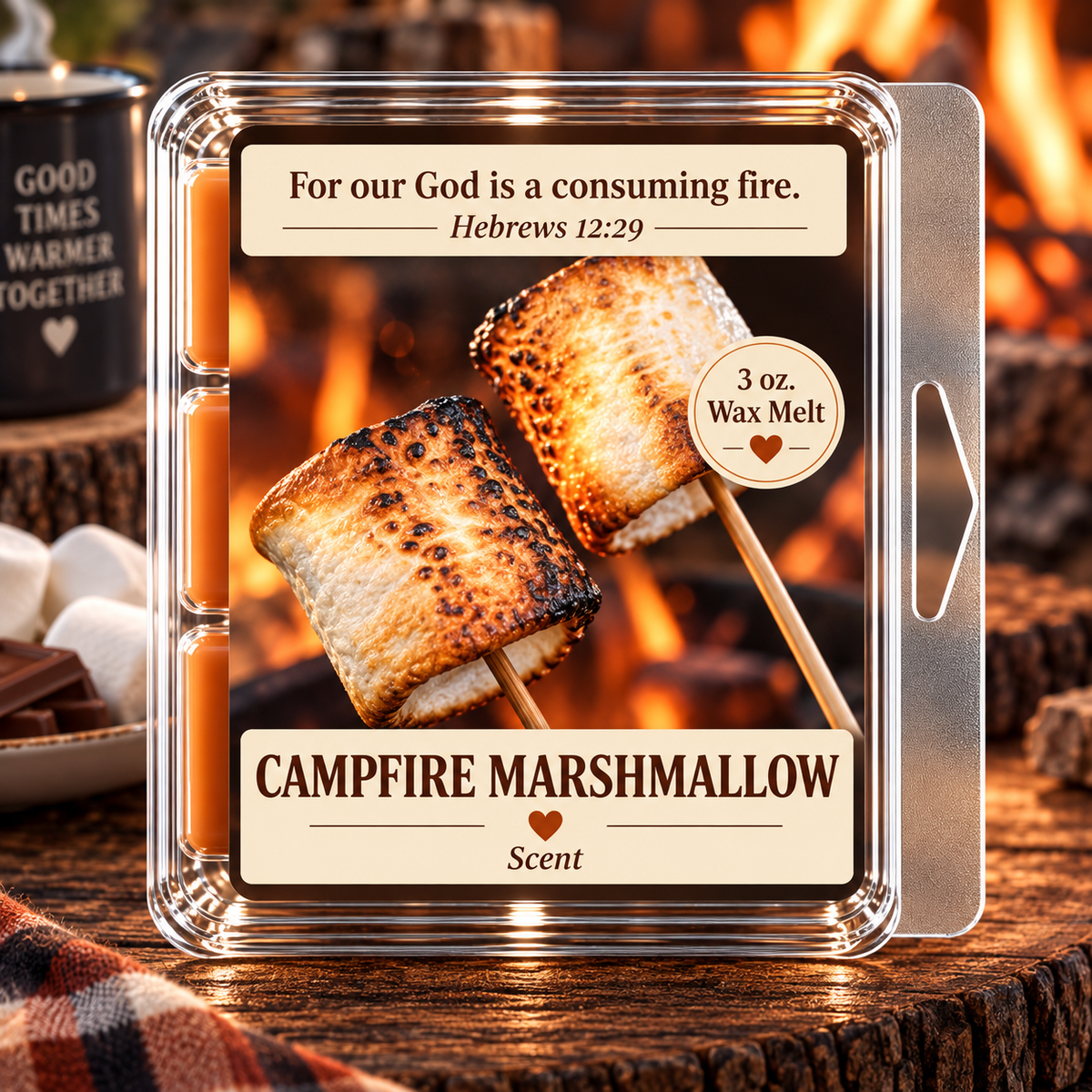 Campfire Marshmallow 3 oz. Wax Melt
