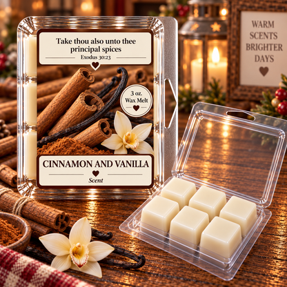 Cinnamon and Vanilla 3 oz. Wax Melt