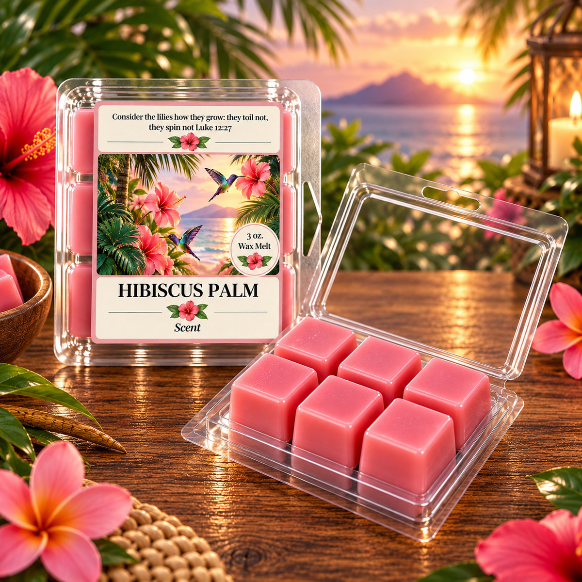 Hibiscus Palm 3 oz. Wax Melt
