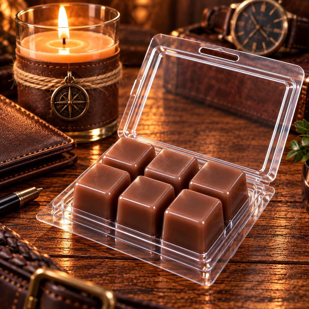 Leather Wallet 3 oz. Wax Melt