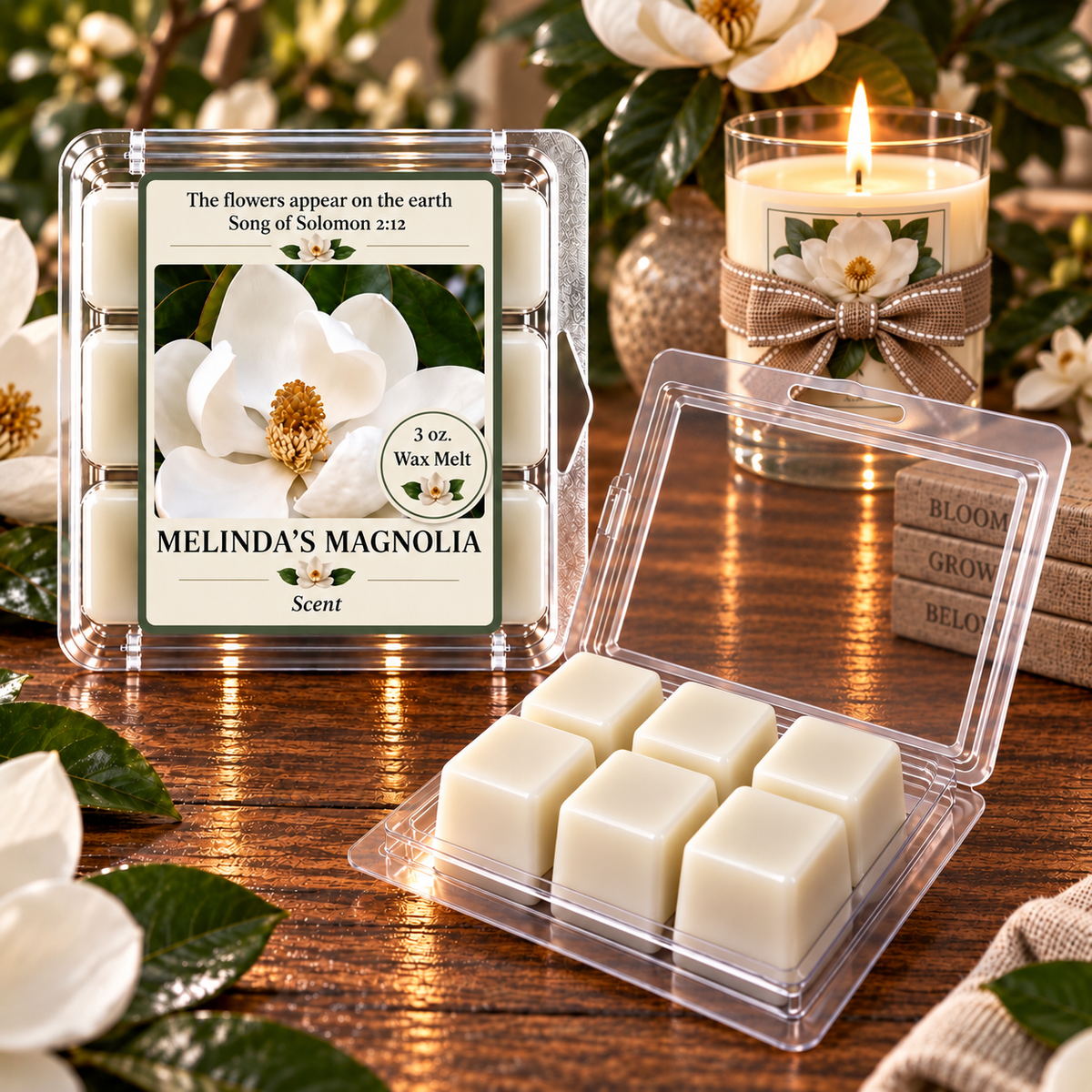 Melinda's Magnolia 3 oz. Wax Melt