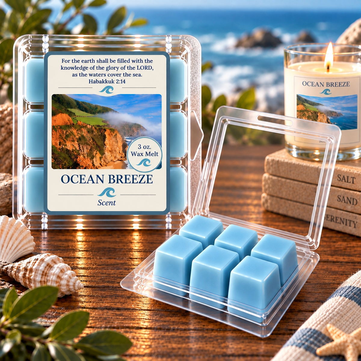 Ocean Breeze 3 oz. Wax Melt
