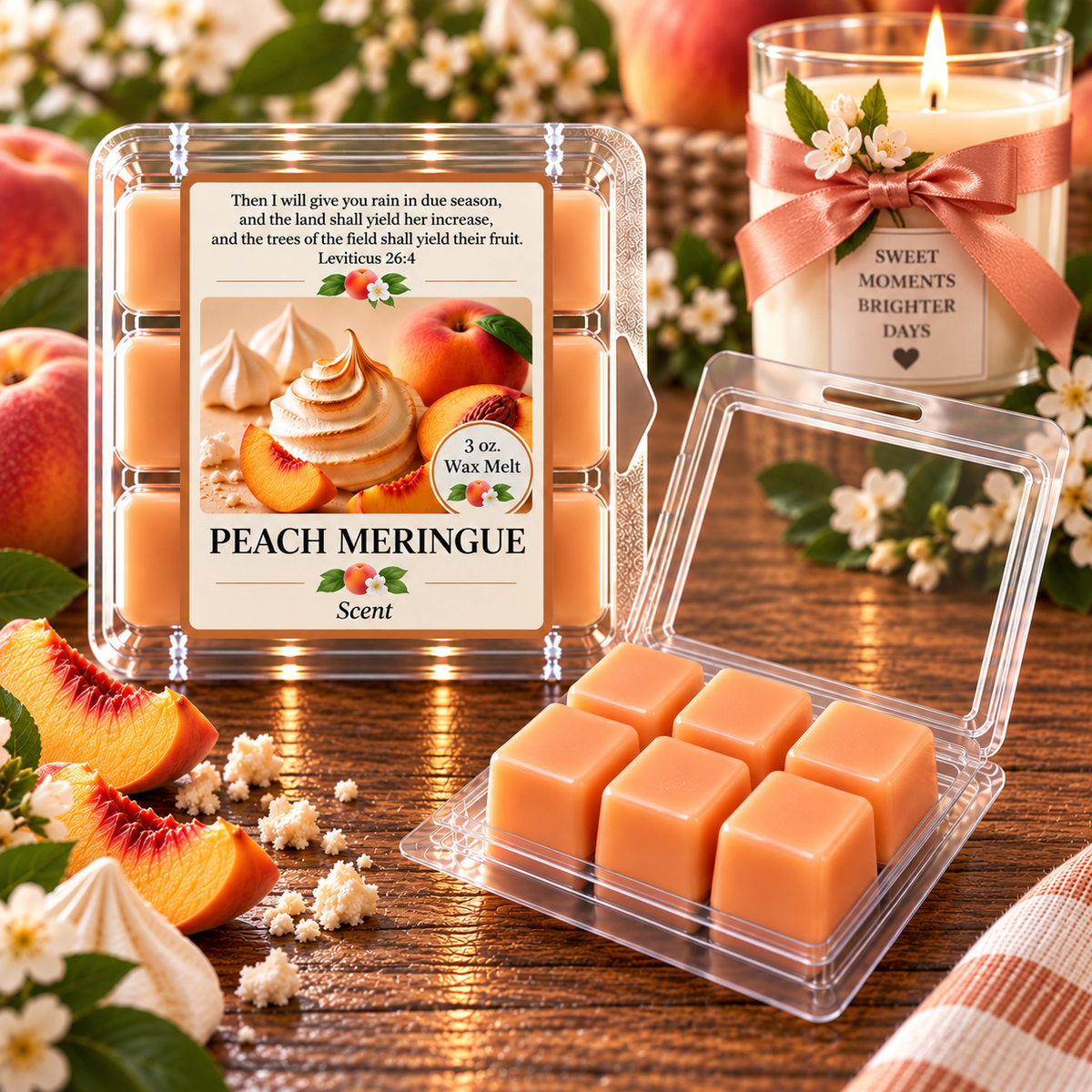 Peach Meringue 3 oz. Wax Melt