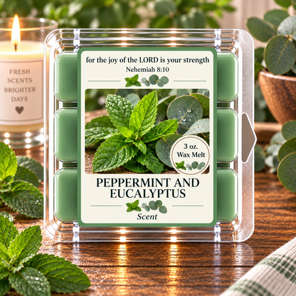 Peppermint and Eucalyptus 3 oz. Wax Melt