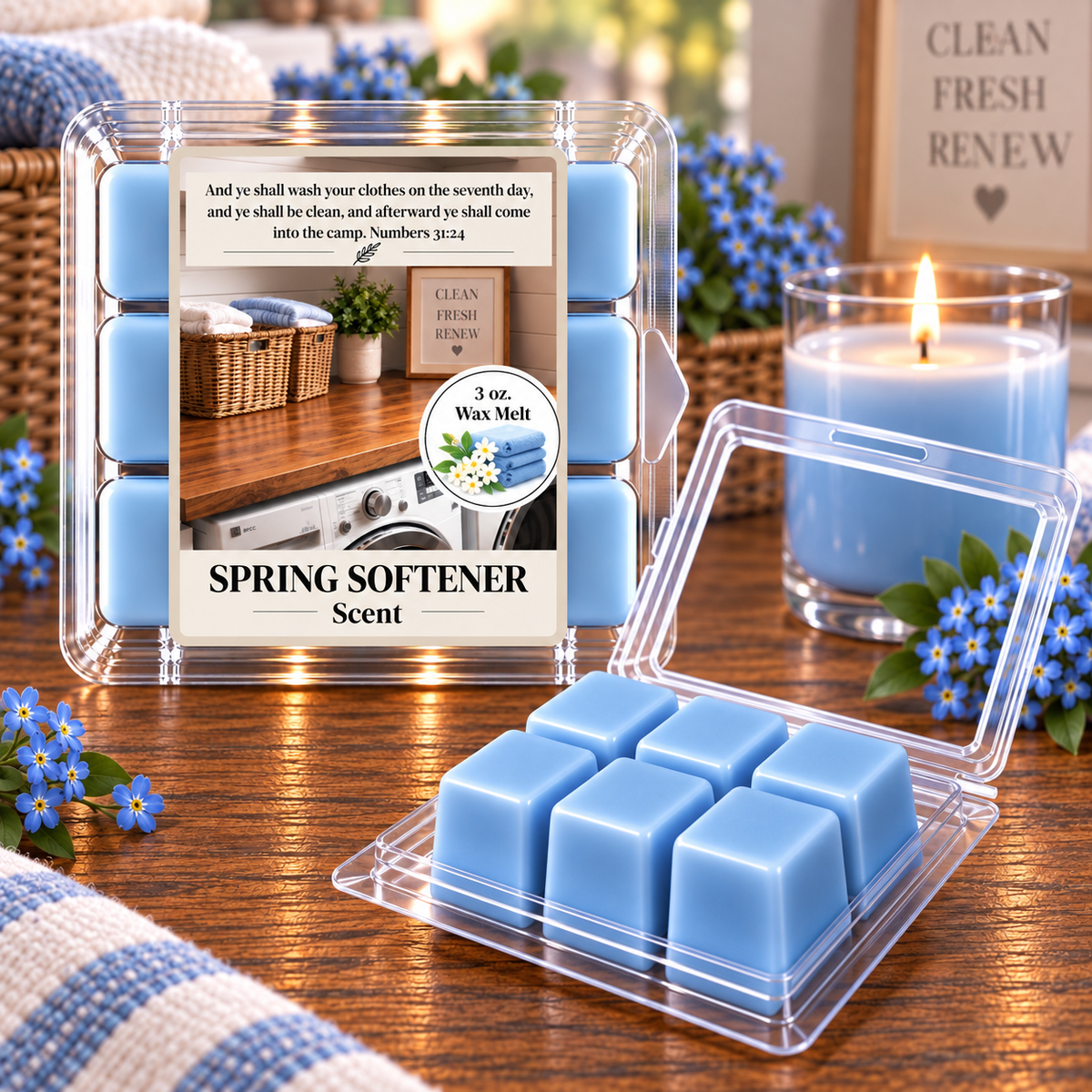 Spring Softener (like Downy) 3 oz. Wax Melt