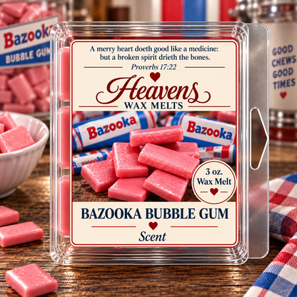 Bazooka bubble gum 3 oz. Wax Melt